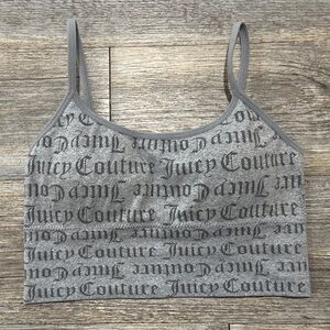 Juicy Couture Intimates Bra MED Grey Bralette w/ Adjustable Straps